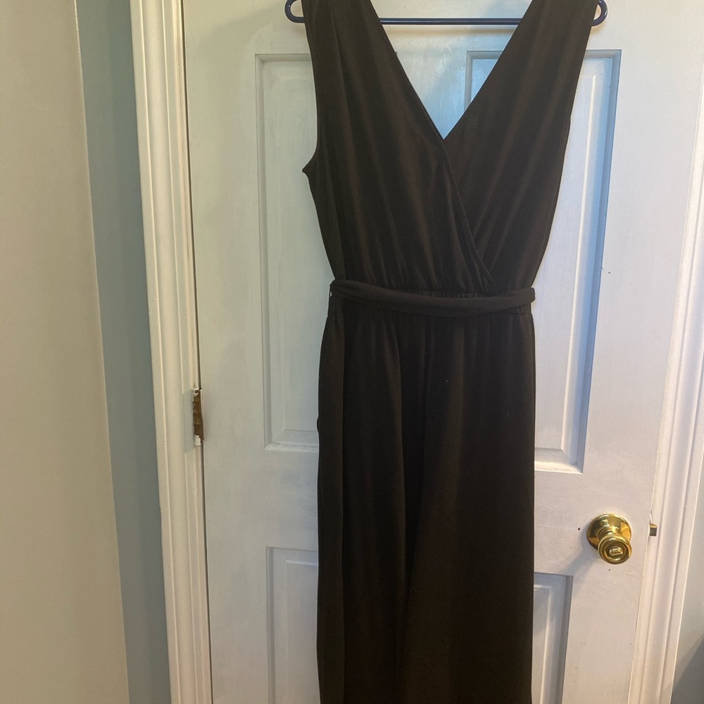 Black cropped Tile and Tru jumpsuit